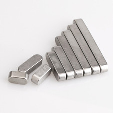 Parallel Keys 4 4 15mm Round Ends Drive Shaft Feather Key A2 Stainless Steel