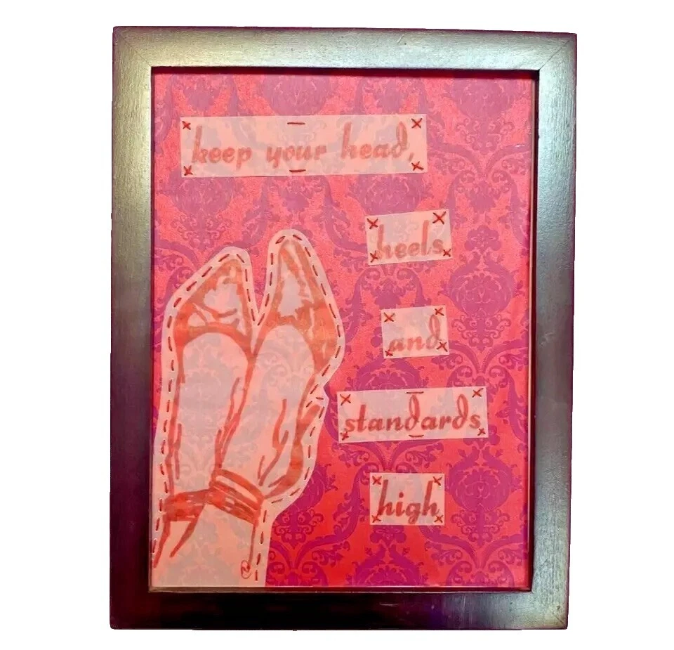 Ladies técnica mixta y Collage Arte art