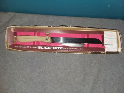 Vintage In Box SLICE-RITE The Miracle Worker Stainless Meat Knife Sheffield