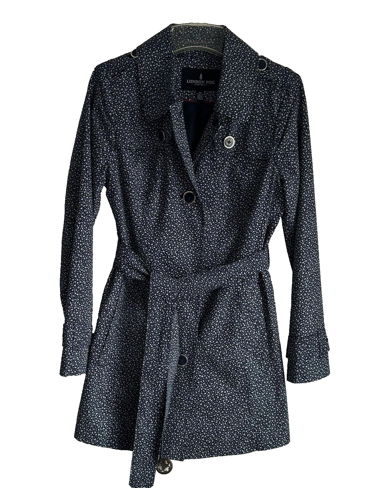 Gabardina Floral London Fog abrigos, chaquetas y chalecos para Mujeres