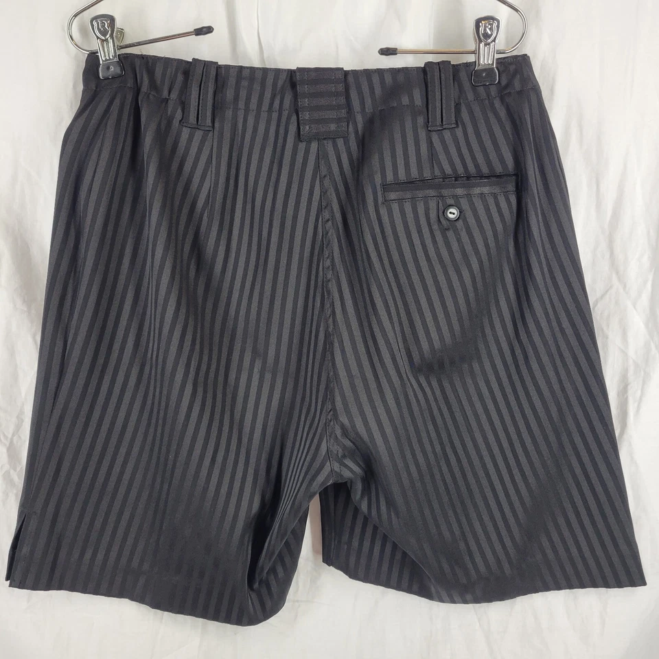 Pantalones Cortos Jamie Sadock Para Mujer Negro Esmoquin Rayas Golf Activo Frente Plano Talla 8 Foto 2 de 3