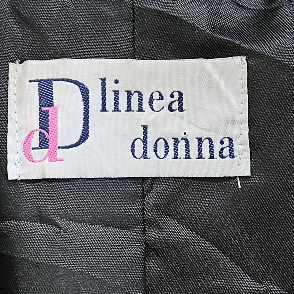 Blazer Linea Donna Mujer M Gris Sencillo Pecho LS Botones Monocromo Lana De Colección Foto 3 de 4