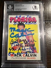 1971-72 Topps Mack Calvin ROOKIE AUTO Autographed BAS 4 inscriptions