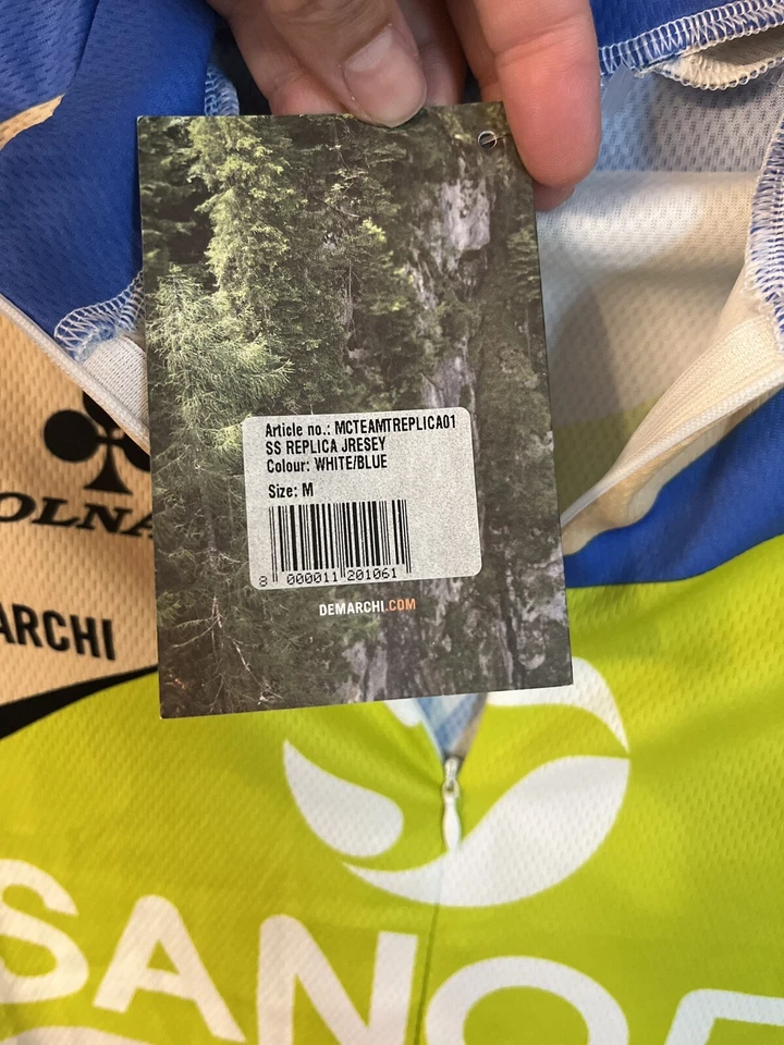 Nueva camiseta de ciclismo 2012 para hombre De Marchi Team tipo 1 réplica SS, verde, talla M Foto 2 de 4