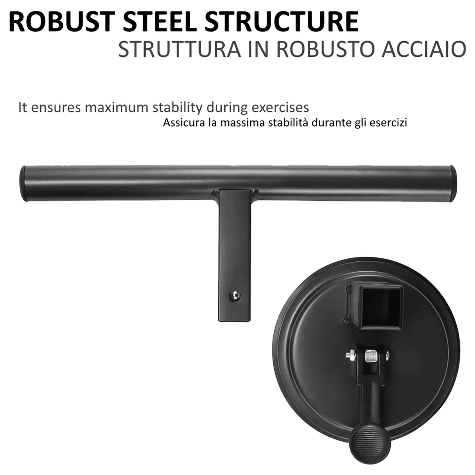 Accessoire Barre Pour Entraînement Abdominaux Avec Ventouse Au Sol Home Fitness - Photo 4/4