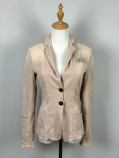 Chaqueta Blazer Mujer Marc Cain Dos Botones Manga Larga Beige