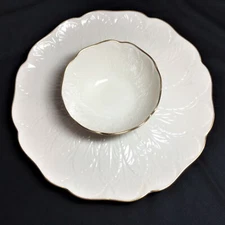 LENOX CHIP AND DIP DISH 10"   USED  