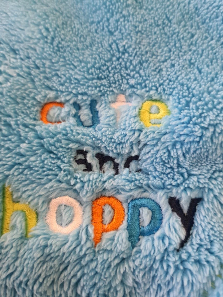 Baby Gear Green FROG 15" Security Blanket Lovey Cute And Hoppy Plush Blue Hoppy - Image 3 of 4