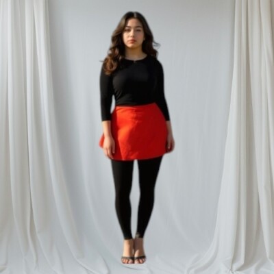 NWT 2XL Gap Skirt Size XXL Short Pure Red  Fit & Flare New