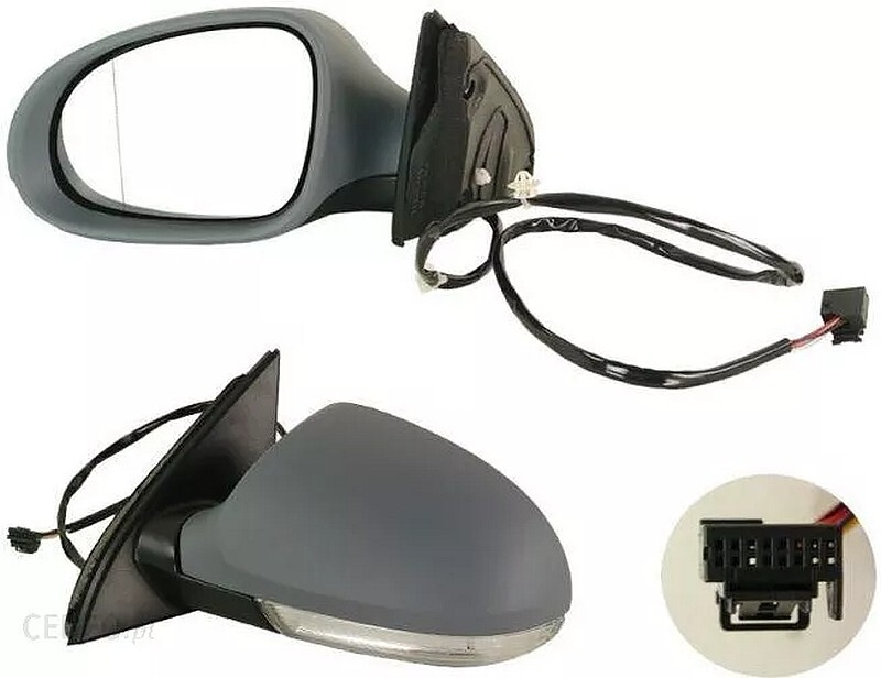 Left Exterior Mirror For VW Passat (B6 3C) 2005-07.2010 9 Pin Electric Folding