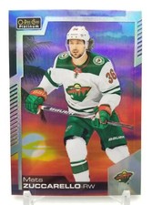 2020-21 O Pee Chee Platinum MATS ZUCCARELLO Sunset Parallel Minnesota Wild #94