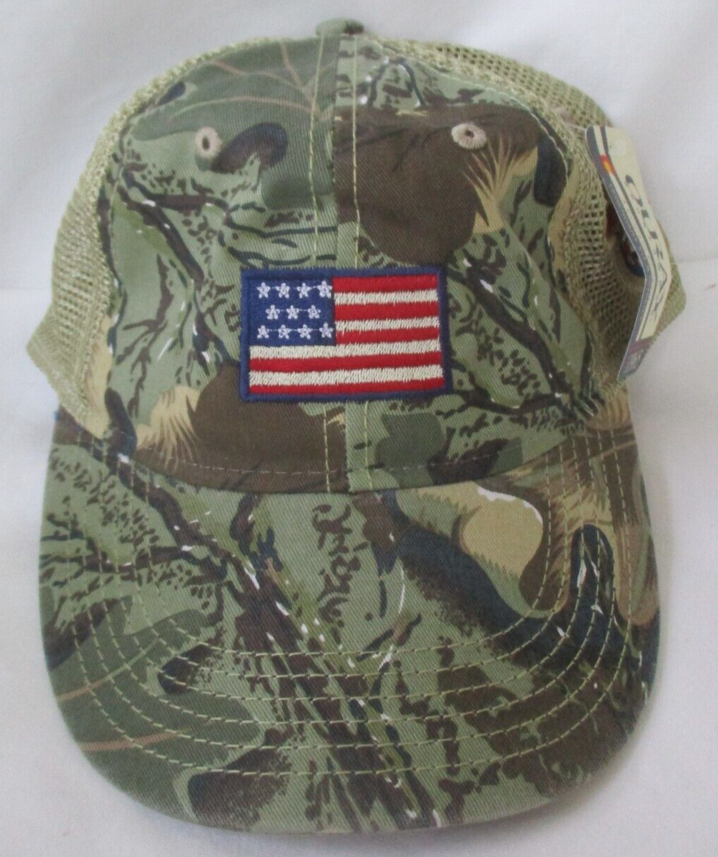 BUTTER VALLEY GOLF CLUB CAMO MESH BACK FLAG SNAPBACK CAP HAT | eBay