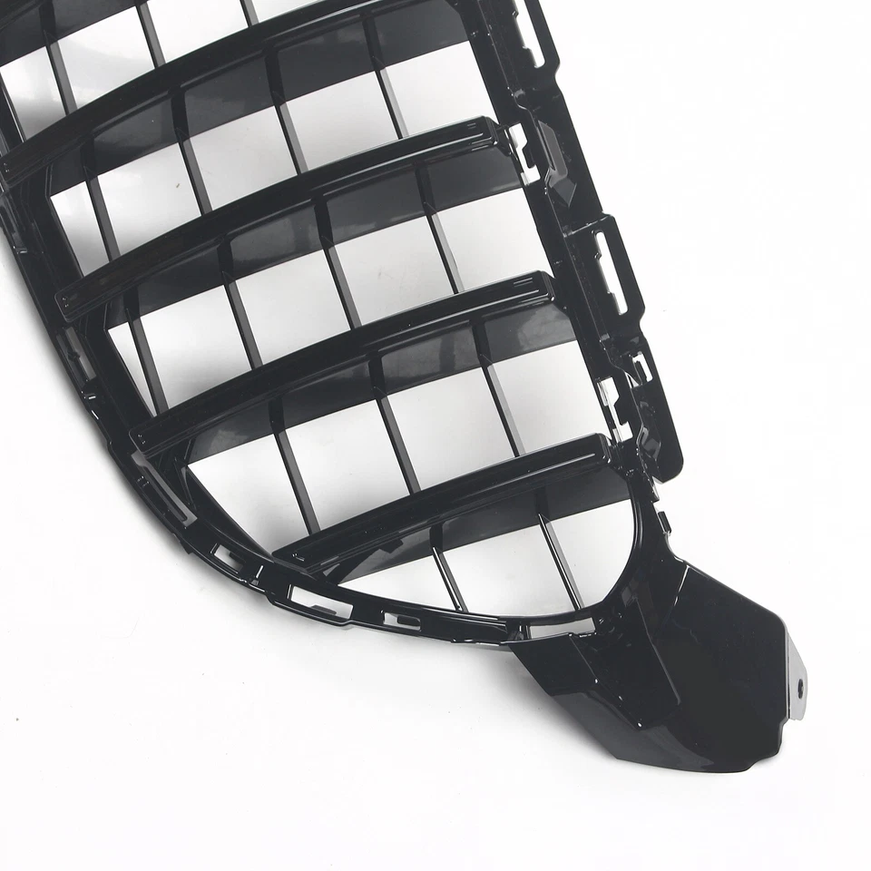 Grelha frontal estilo GTR preta para 2015-2018 Mercedes W205 Classe C C C250 C300 - Imagem 3 de 4