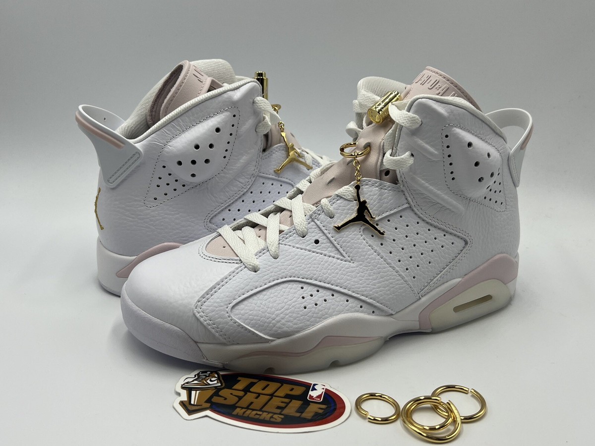 新品未使用Jordan Air Jordan 6 ベージュ 11C Nike Air Jordan 6 Retro Gold Hoops Size 9.5M/11W Authentic