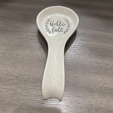 Old East Main Co "Hello Fall" Ceramic Spoon Rest Farmhouse Decor Fall/ Autumn