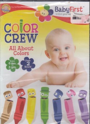 Color Crew: All About Colors DVD VIDEO EDUCATIONAL BabyFirst learning NEW SEALED