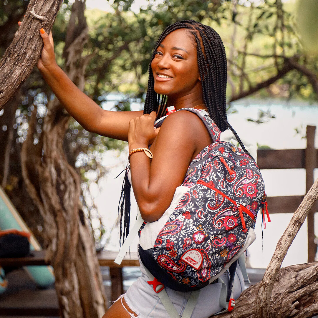 Vera Bradley + Coleman 15L Outdoor Paisley Backpack School 
