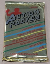 1990 Action Packed Football Cards Wax Pack