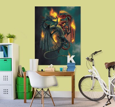 3D Clash Of Titan I424 Wall Stickers Wall Murals Wallpaper Vincent Amy