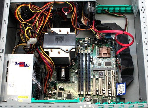 Asus P5bv-M Server Workstation Intel Quad Xeon X3220 Computer PC XGI Volari Z9s - Picture 9 of 9