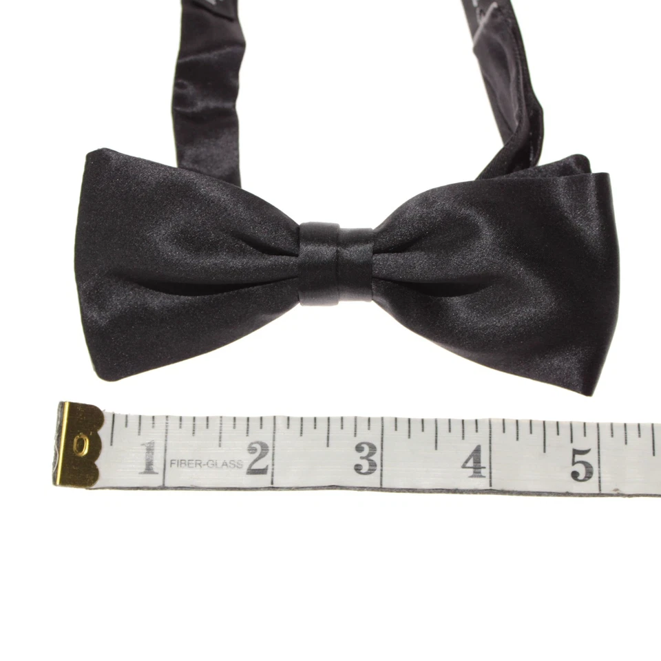 Italo Ferretti Nuevo con Etiquetas Conjunto de Faja y Pajarita Plisada Vertical Tamaño Ajustable Negro Foto 2 de 4