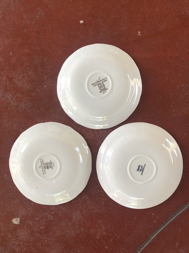 VTG Copeland Spode Gainsborough 3 Saucers Floral Great Britain - Picture 9 of 11