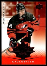 2021-22 UPPER DECK TEAM CANADA Jack Matier /250 #58