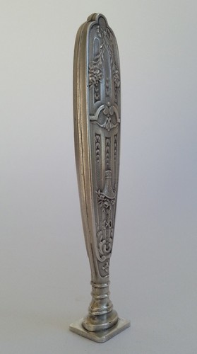 ERHABENES altes SIEGEL SIEGEL MASSIV SILBER Stil LOUIS XVI Dekor Blumenkörbe - Bild 5 von 21