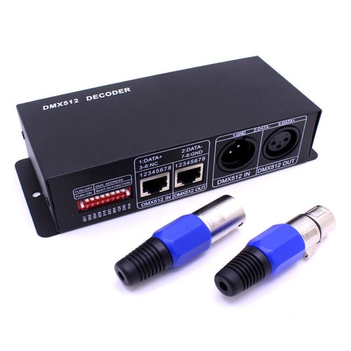 4CH DMX 512 Decoder Led strip Digital Controller RGBW 4 Channel Dimmer DC12V-24V - Picture 7 of 7