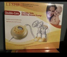 Leshp Double Side Electric Breast Pump LCD Screen,Rechargable, Low Noise,