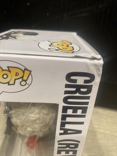 ¡Funko Pop caja defectuosa! Figura de vinilo nunca abierta de Disney - Cruella (Revelación) #1039 - Imagen 8 de 8