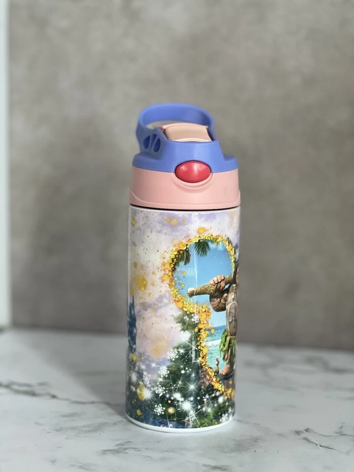 Vaso de acero inoxidable Moana para niños pequeños o niños 12 oz NUEVO Foto 2 de 3