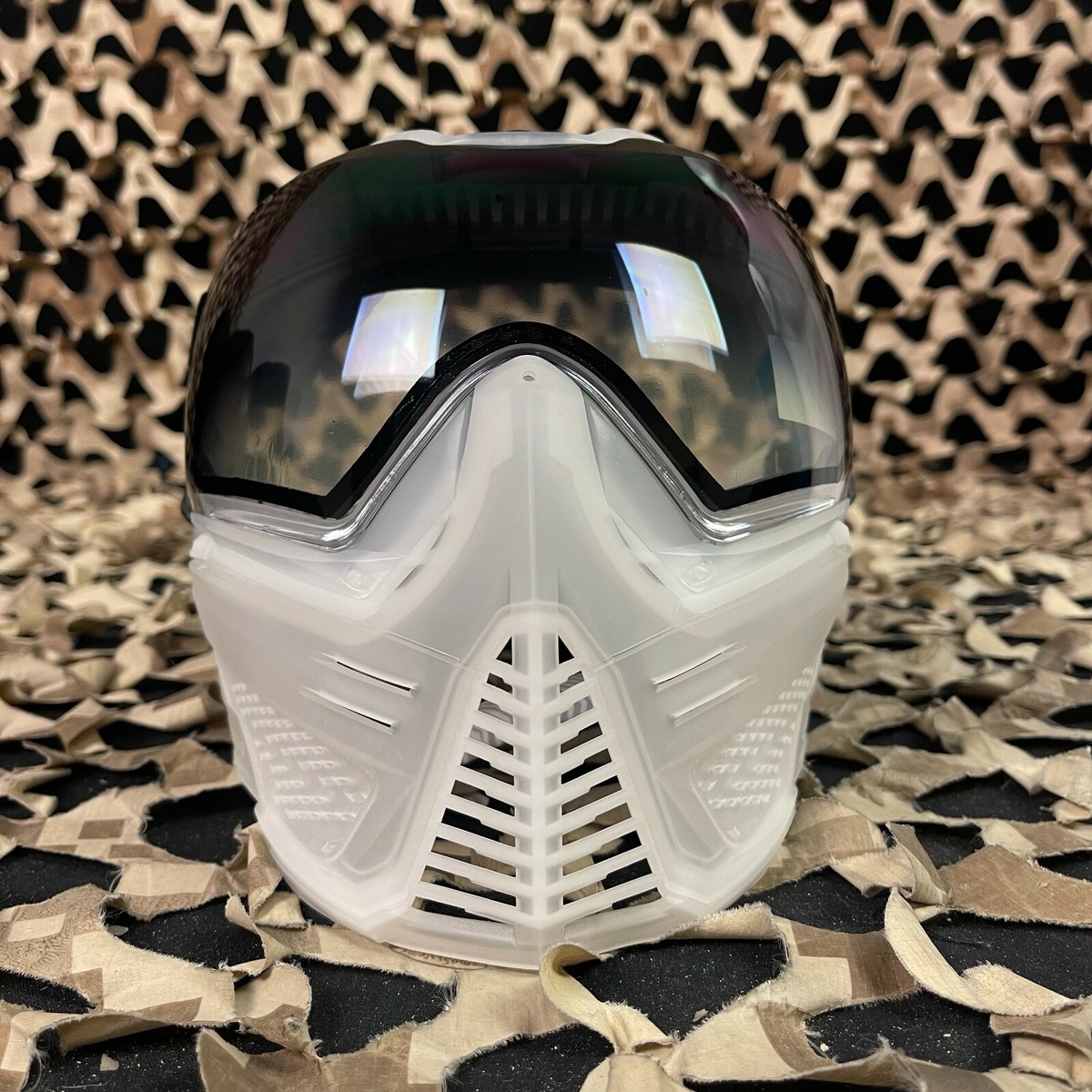 Masque De Paintball Push Unite - Modèle Sandana Noir Avec Visière Fumée