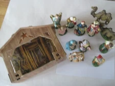 Italy Cardboard Ceramic Nativity Pieces