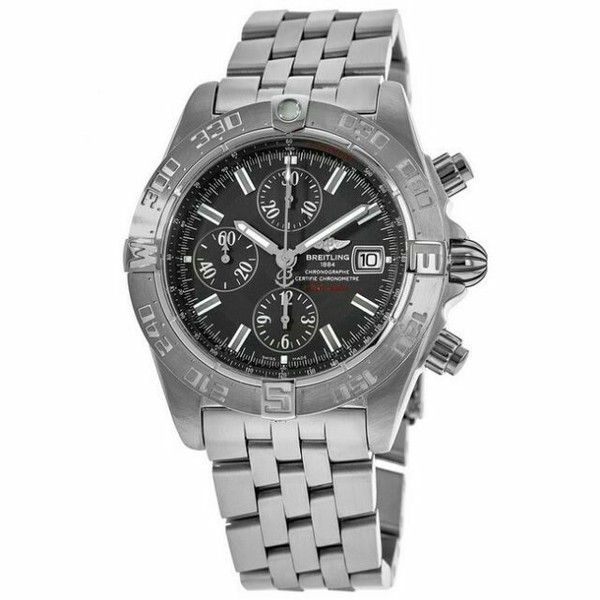 Breitling Galactic Men's Black Watch A13364 for sale online eBay