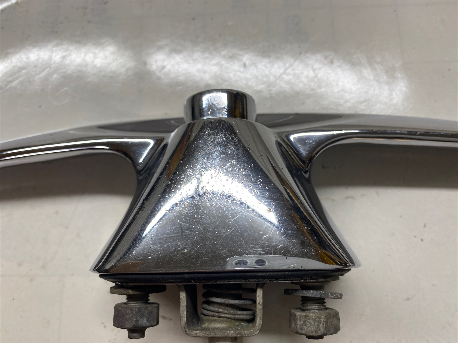 65 to 80 ROLLS ROYCE SILVER SHADOW BOOT  TRUNK PULL HANDLE CHROME WITH TUMBLER
