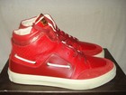 100% AUTHENTIC NEW MEN GUCCI BRUSSELS RED LEATHER HIGH TOP SNEAKER UK 9/US 10 — photo 3