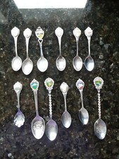 Souvinir Collector Spoons Lot Of 12 National Parks Vintage