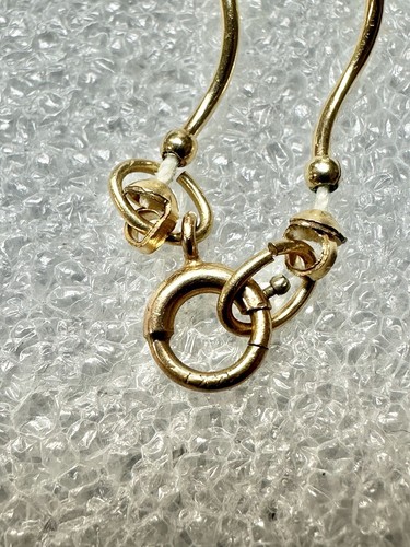 14k Yellow Gold & Swarovski Crystal Station 15” Choker Necklace 4.97 Grams - Picture 11 of 13