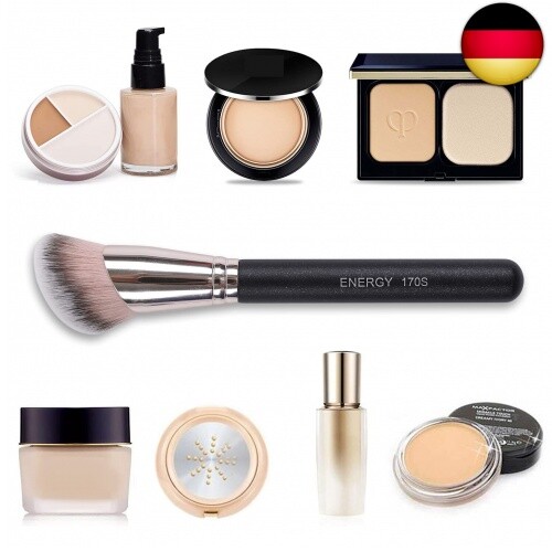 ENERGY Großer geneigter Foundation Pinsel, Blush Pinsel, Make-up-Pinsel zum - Bild 4 von 5