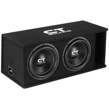CT Sounds Dual 12” 2600W Loaded Tropo Series Subwoofer Box - TROPO-2X12D4