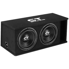 CT Sounds Dual 12” 2600W Loaded Tropo Series Subwoofer Box - TROPO-2X12D4
