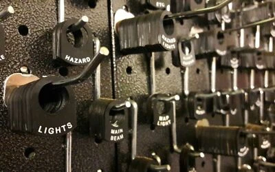 Lucas Tag Tab Switch Metal Classic Car Toggle Boat Land Rover Durite Labels A-E