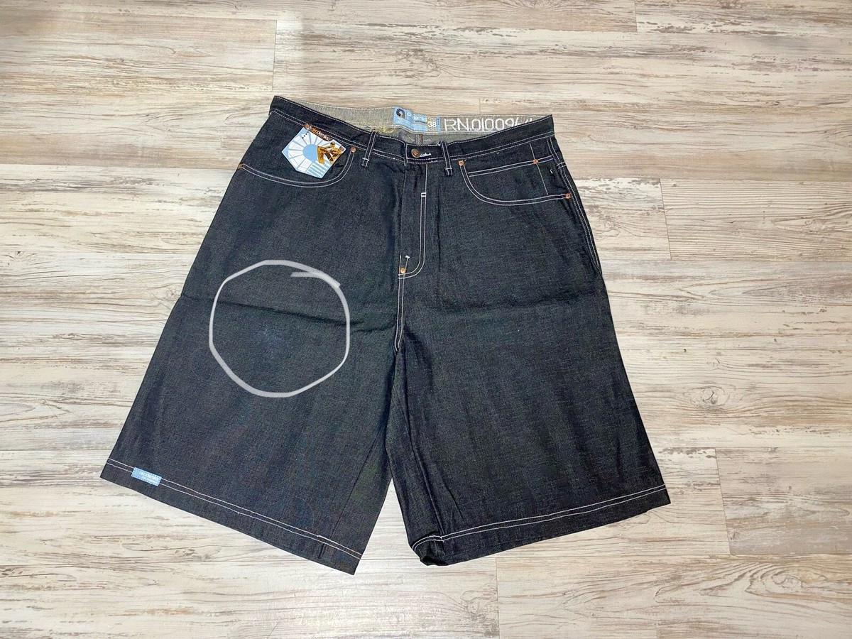 AKADEMIKS デニム HIPHOP sk8 00s southpole Vintage Akademiks Skater Baggy Y2K Jean Denim Shorts Jorts Men's