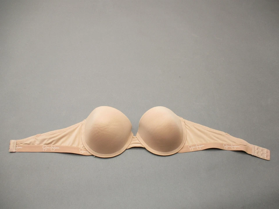 36B Jessica Simpson голая на косточках с подкладкой назад застежка без бретелек Demi бюстгальтер 2H - Изображение 3 из 4