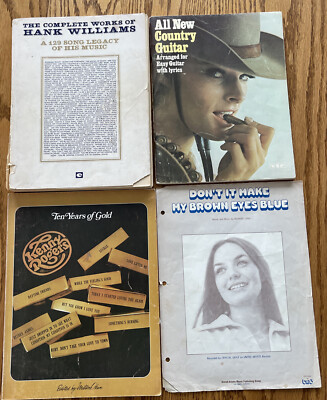 Kenny Roger Hank William Country Piano Sheet Music Guitar Crystal Gayle Vocal