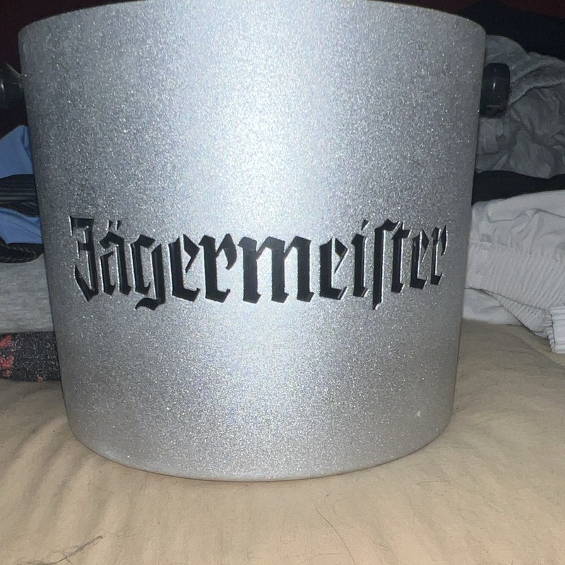 Jägermeister Celebration Buck Ice Bucket 750 ml Silver/Black Logo Plastic