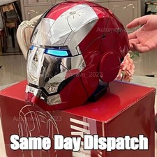 US Autoking Iron Man 1:1 MK5 Helmet Mask Wearable Voice-control Transform Mask