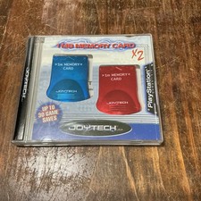 Sony PlayStation 1 Joytech Memory Card Two Pack Red Blue   