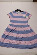 Peek Girl's Easter Stripe Dress Spring Pink Purple Size: 6-7 Youth